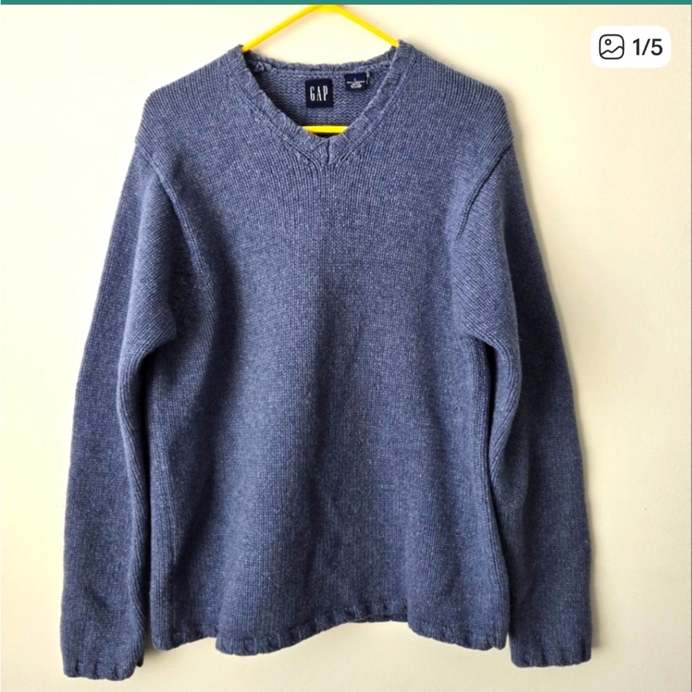 Vintage 90s Gap 100% Lambswool Sweater  Made in Hong Kong Unisex